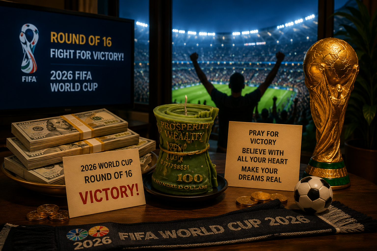 2026 World Cup Round of 16: Life-or-Death Battles! How to "Manifest" Victory & Wealth with Candles?