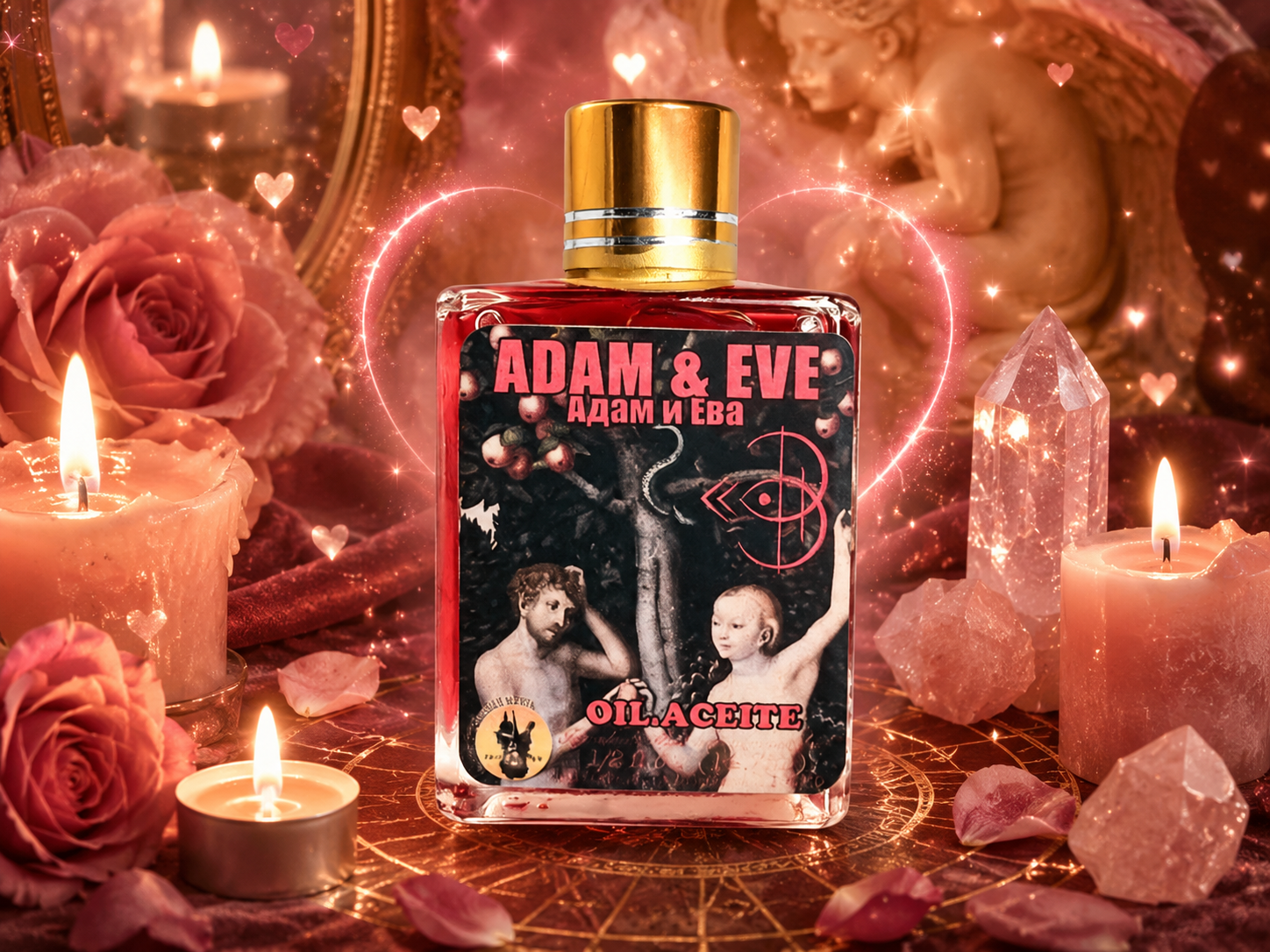 A magical essential oil that attracts your destined true love and awakens pure, passionate romantic feelings.