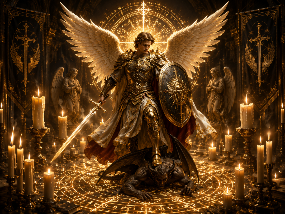 Sigil of Archangel Michael & Magic Candles: Dual Energy Alignment for a Powerful Spiritual Shield