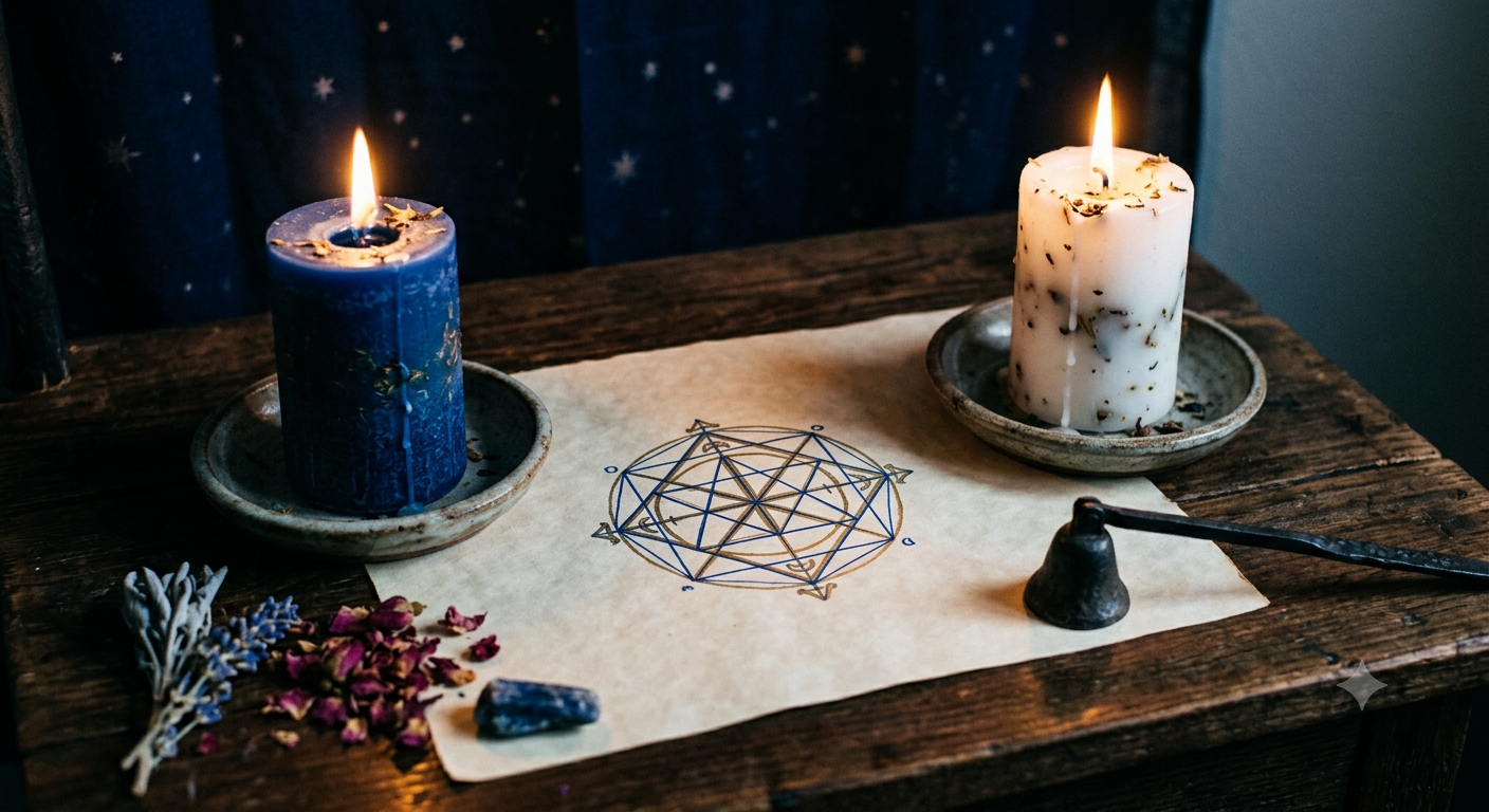 Sigil of Archangel Michael & Magic Candles: Dual Energy Alignment for a Powerful Spiritual Shield