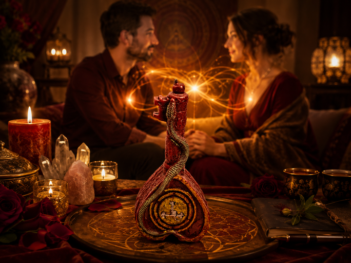 Soul Key love candle ritual for deep emotional connection, mutual understanding, trust, and open communication between partners