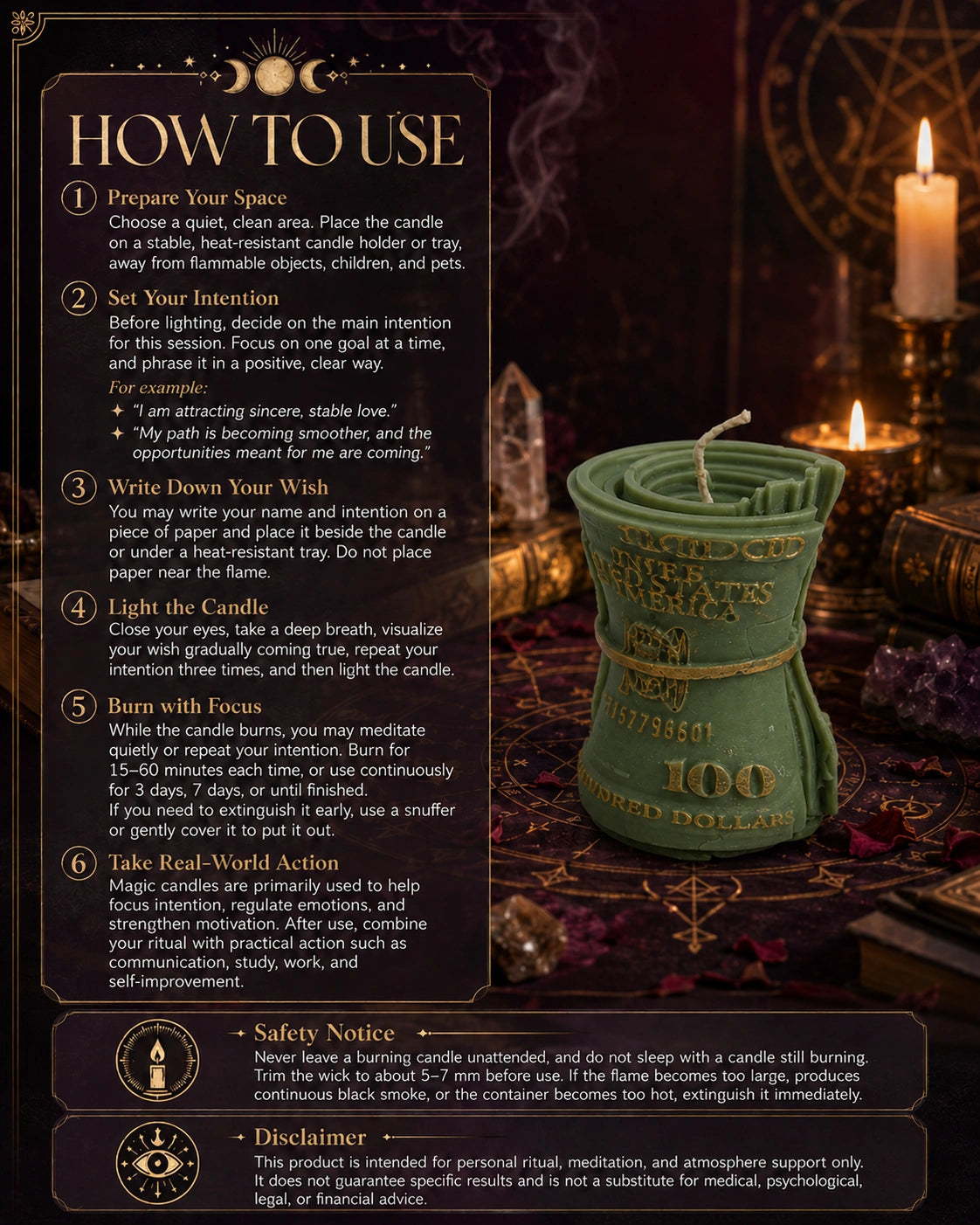 Fortune Opportunity Magic Candle