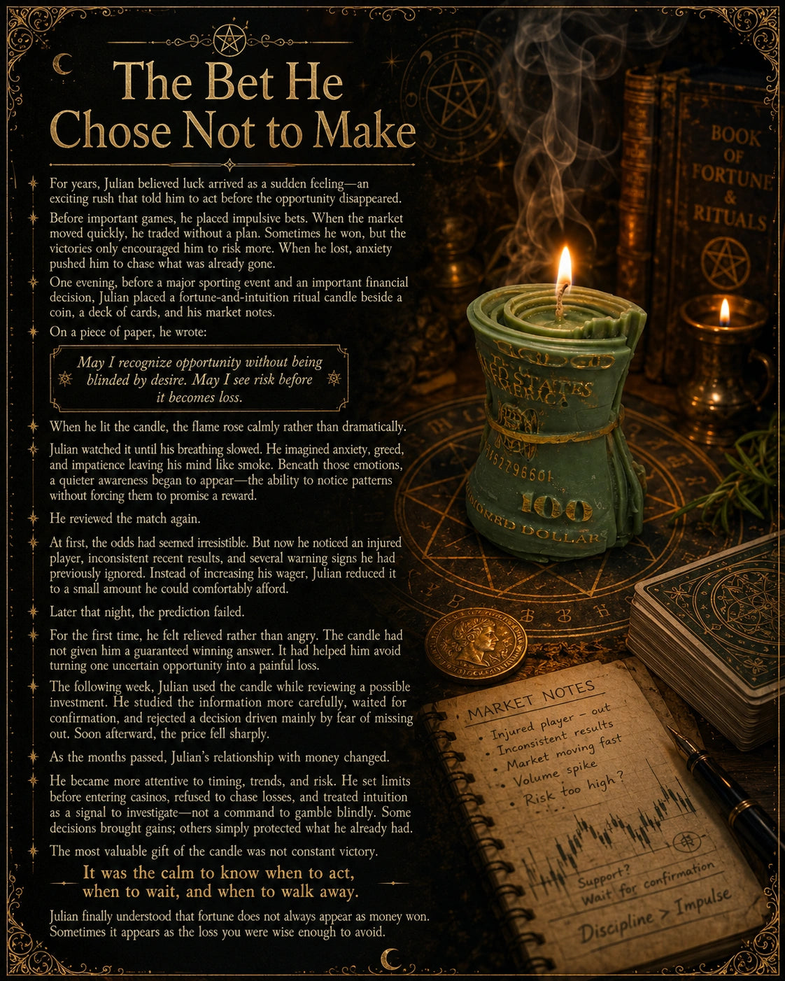 Fortune Opportunity Magic Candle