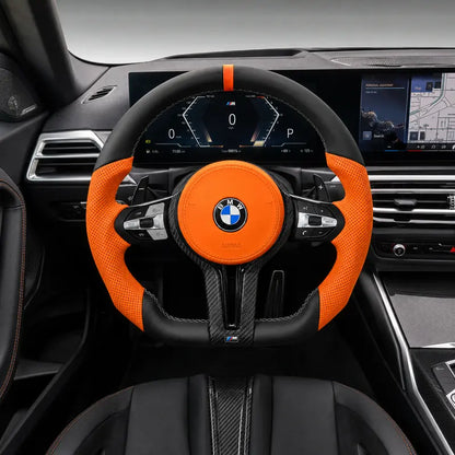 Custom Carbon Fiber LED Steering Wheel for BMW 7 Series E65 E66 2001–2008 | JIONX