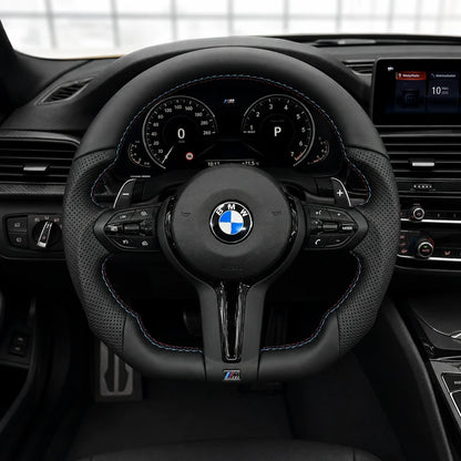 Custom leather steering wheel for BMW X5 F15 and X5M F85